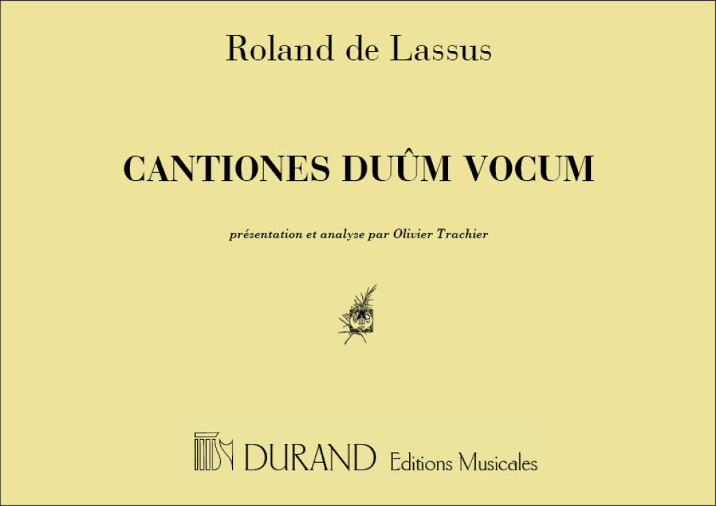 Cantiones Duum Vocum Presentation Et Analyse